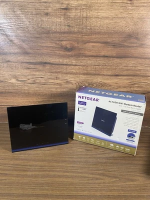 Netgear d6200 Black Wireless WiFi Modem Router AC1200 Dual Band Gigabit + PSU - Image 1 of 4