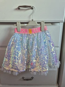 Billieblush Silver Sequin Skater Style Skirt Age 5 - Picture 1 of 5