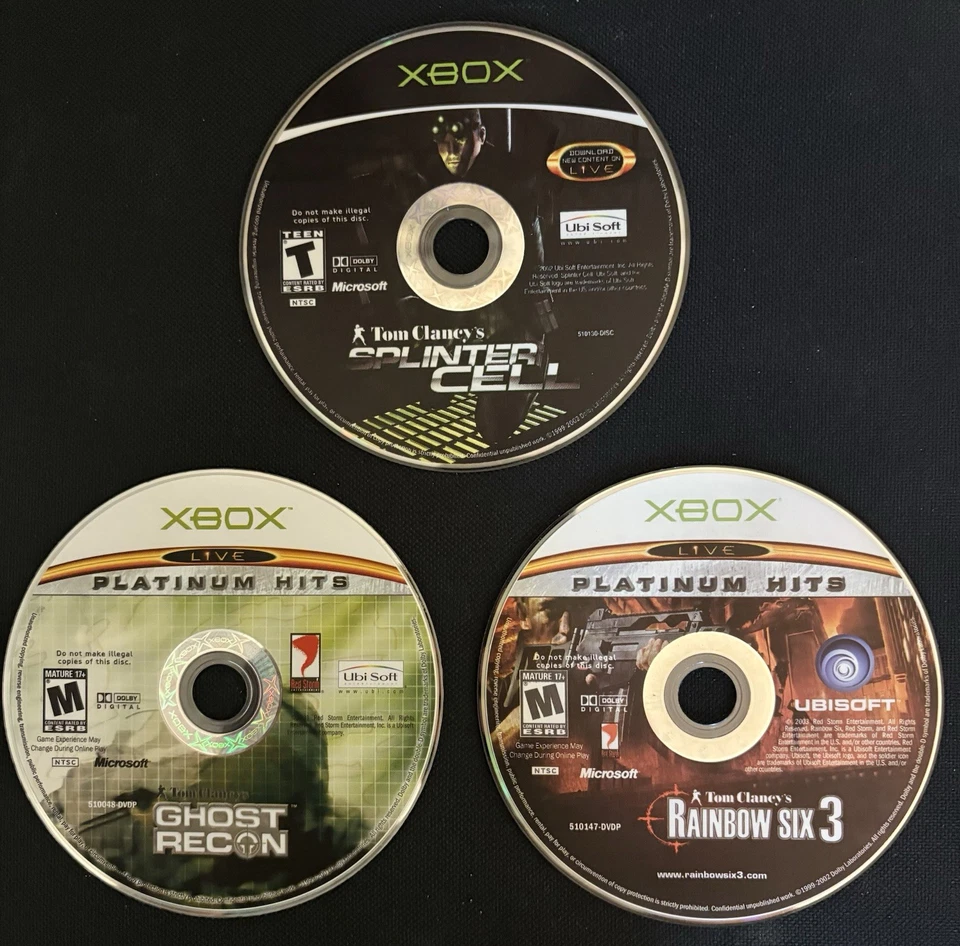 Pacote Xbox Warfare (Splinter Cell, Ghost Recon, Rainbow Six 3) - Imagem 1 de 1