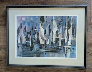 "Waiting For Wind" Signed And Numbered Print By Rex Brandt 32x24 #329/350 - Picture 1 of 4