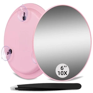 10X Makeup Magnifying Mirror, Large 10X Makeup Magnification Mirror, Round Ma... - Picture 1 of 7