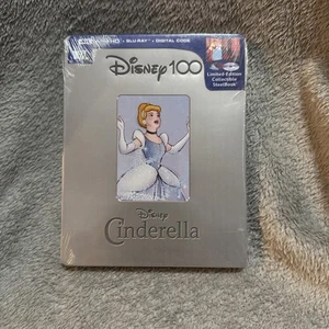 Cinderella Steelbook Disney 100 4K + Blu-ray + Digital New Sealed - Imagen 1 de 2