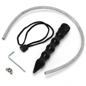 17" Emergency Tool Tactical Whip Hardened Steel Car Window Breaker Quick Strike - Picture 1 of 15