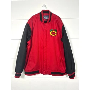 NHL Chicago Blackhawks Two Hit Poly Twill Hombres 2XL Bombardero Universitario Poliéster - Imagen 1 de 10
