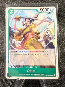 Okiku (Tournament Pack Vol. 4) OP01-035 One Piece Promotion Cards RARE NM - Picture 1 of 1