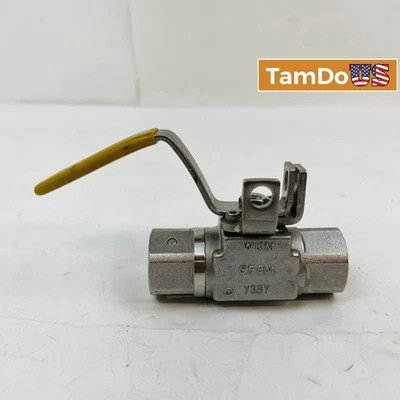 WKM Stainless Steel Ball Valve CF8M, 1/2" NPT, 3000 PSI, Threaded - Image 1 of 4