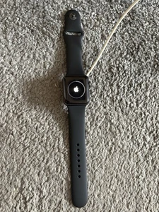 Apple Watch 3rd Generation 38mm Space Grey with Silicone Straps - Picture 1 of 4