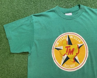 Camiseta De Colección Años 90 The Texas Mexican Railway Hombres L Puntada Única Stedman EE. UU. Foto 1 de 4