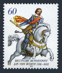 Germany 1629,MNH.Michel 1504. Jan von Werth,1591-1652,general,1991. - Picture 1 of 1