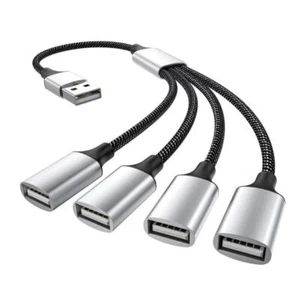 Usb Type C Hub Extensions Usb Cable Splitter Otg Multi Splitter Adapter 4port 4 - Zdjęcie 1 z 14