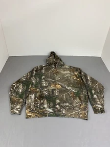 Real Tree Camo Hoodie Mens Medium Pullover Sweatshirt Drawstring Pockets Winner - Picture 1 of 9