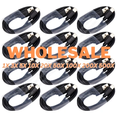 Lot USB-A to USB C Type-C Fast Charging Data SYNC Charger Cable Cord 4FT LONG - Image 1 of 4
