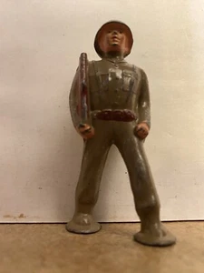 Vintage, Barclay 1950's Pod Foot, Metal Soldier, Right Shoulder Arms (#2), B259 - Picture 1 of 4