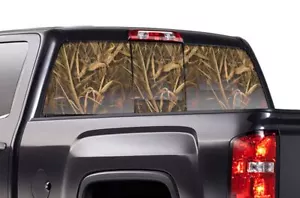 Window Wrap Vision Graphics Decal for GMC Sierra Chevy Silverado 14-17 WING - Picture 1 of 1