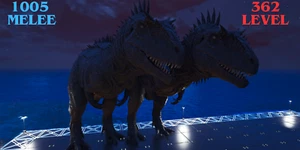Carcharodontosaurus 1005 Melee Solid 79 TOP STATS ARK Survival Ascended PvE - Picture 1 of 4