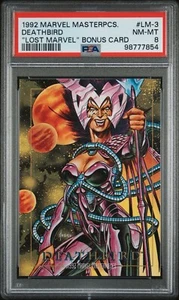 1992 Marvel Masterpieces #LM-3 DEATHBIRD Lost Marvel Avengers PSA 8 - Picture 1 of 3