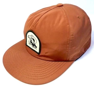 Communal Cowboy The High-Hat Rust Orange Unstructured Nylon Strapback Hat - Picture 1 of 18