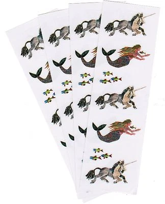Mrs. Grossman's Eric Carle Mythical Creatures Unicorn Mermaid Scrapbook Stickers - Image 1 of 2