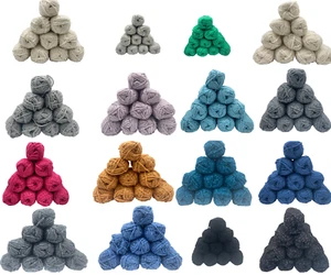 Strickgarn Häkelgarn Mützenwolle m. modischen Effekten Aktion 10x50gr (500gr) - Bild 1 von 40