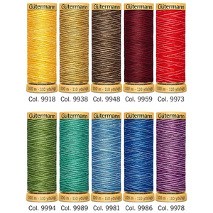 Gütermann Cotton Multicolour 100m - All Colours Sewing Thread SPOOLS - Picture 1 of 9