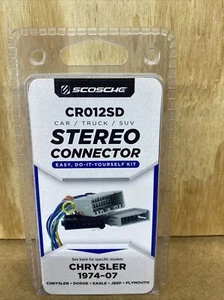 Scosche Stereo Connector CR012SD Chrysler Dodge Eagle Jeep Plymouth 1974-07 - Picture 1 of 2