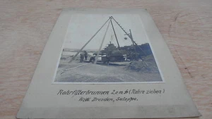 Ancient Photo Dresden Casual Fountain Construction Elbe - Picture 1 of 1