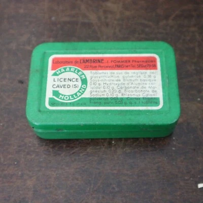ancienne boite en tole medicament laboratoire pharmacie SUC REGLISSE LAMBRINE - Photo 1/2