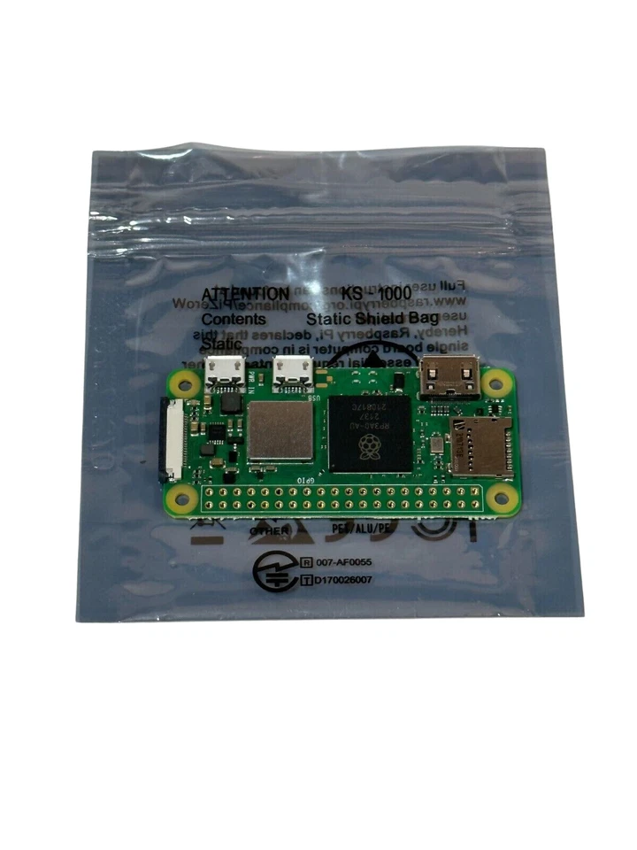 Raspberry Pi Zero 2 W (32GB HDD, Broadcom BCM2710A1, 1GHz, 512GB SDRAM) Mini PC