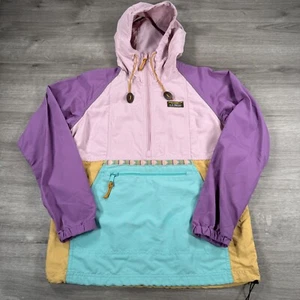 LL Bean Damen Windbreaker Mountain Classic Anorak 1/2 Zip Kapuze 505301 - Bild 1 von 7