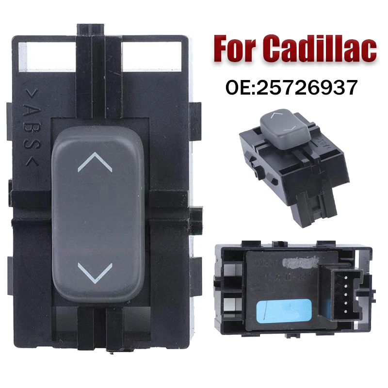 ABS Car Window Control Switch 25726937 D1948D For Cadillac DeVille 2000-2005 - Image 1 of 4