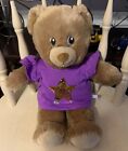 Build-A-Bear Teddy Bear With Purple Shirt Plush