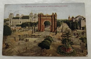 Triumphal Arch & Palace Of Justice, Barcelona, Spain. Postcard (V2) - Picture 1 of 3