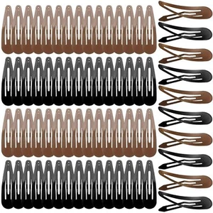 80 Pcs 2.7 Inch Large Metal Snap Hair Clips Non-Slip Hair Pins for Women - Picture 1 of 3