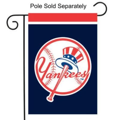 New York Yankees 2 Sided Double Garden Flag Outdoor Window Banner 12 x18 New - Image 1 of 4
