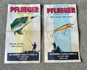 Vintage Pflueger Fishing Lure Manuals Brochures - Picture 1 of 4