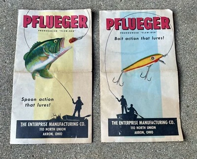 Folletos manuales señuelos de pesca Pflueger vintage Foto 1 de 4