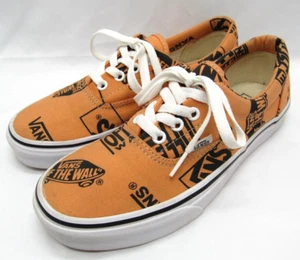 VANS Era Off the Wall All Over Print Tangerine/Black Sneakers Women's 7.5 - Picture 1 of 14