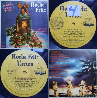V/A THE EDWIN HAWKINS SINGERS JULIO IGLESIAS BOB DYLAN 1975 XMAS COMP CHILEAN PR - Image 1 of 4