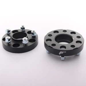 JRWA3 Coppia Set 2x Adattatori Distanziali 25mm 5x108 63.4 63.4 neri 14x1,5 - Foto 1 di 1