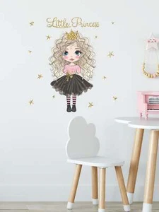 Little Princess Girl Wall Sticker Decorative Wall Art Decal Creative Design for - Picture 1 of 6