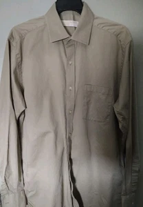 Michael Kors Hemd Sand Baumwolle Button Down LS Gr. 15 1/2 klassisch traditionell - Bild 1 von 11