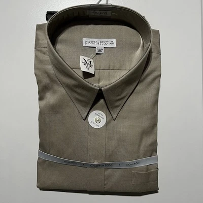 Camisa de vestir Joseph & Feiss LS sin planchar para hombre en beige Foto 1 de 4