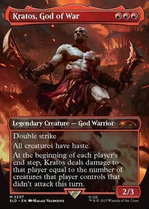 1x - Kratos, God of War - Borderless #2207 - Secret Lair: Playstation - NM MTG - Picture 1 of 1