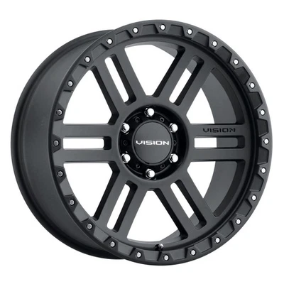 18" Vision Off-Road 354 Manx 2 Satin Black 18x9 8x6.5 12mm For Chevy GMC Ford - Image 1 of 4