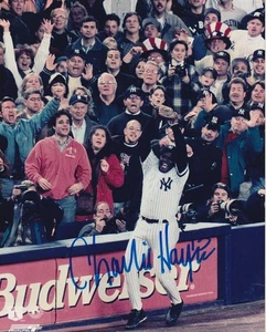 NY YANKEES CHARLIE HAYES SIGNED 96 WORLD SERIES HISTORICAL 8 X 10 PHOTO IP GTP - Picture 1 of 1