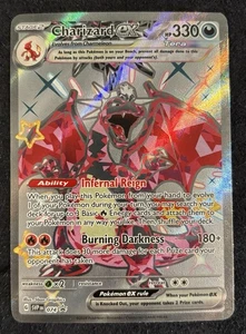 Pokémon TCG Charizard EX SVP Black Star Promo 074 Rare Holo Card Paldean Fates - Picture 1 of 2