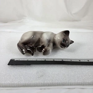 Vintage ELPA Alcobaça Portugal Siamkatze Figur Genin Trudeau 8" Keramik - Bild 1 von 9