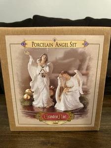 De Colección Grandeur Noel Porcelana Ángel Set Edición Coleccionista 2000 Navidad ¡NUEVO EN CAJA! - Imagen 1 de 6