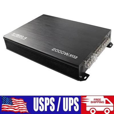 LGJ.2023 2000 WATTS 4 Channels Car Audio Stereo Bass Amplifiers K-1500.4