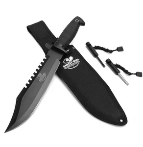 Survival Hunting Knife with Sheath, 15-inch Fixed Blade Tactical Bowie Knife ... - Picture 1 of 7